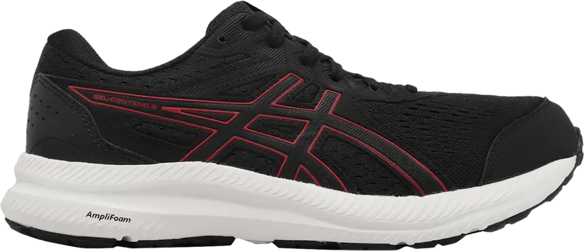 Asics Gel Contend 8 4E Wide &#039;Black Electric Red&#039;