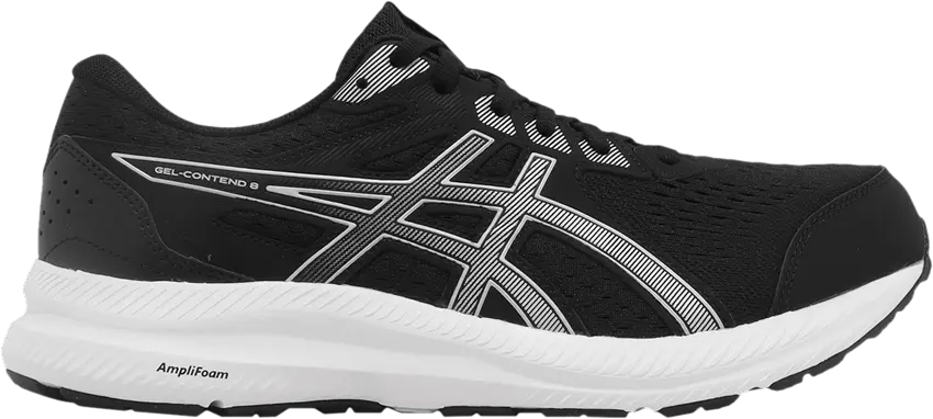  Asics Gel Contend 8 4E Wide &#039;Black Silver&#039;