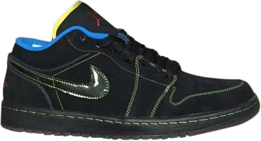  Air Jordan 1 Phat Low &#039;Black Yellow Blue&#039;