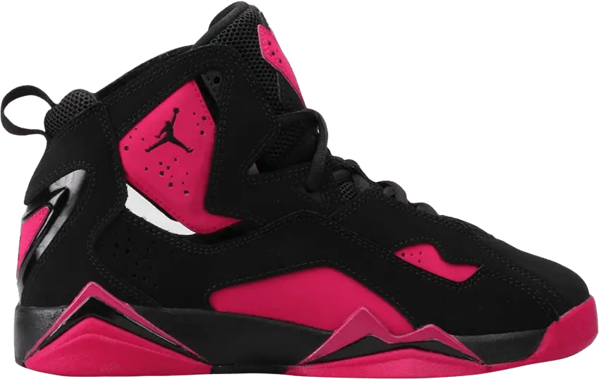  Jordan True Flight GG &#039;Black Sport Fuchsia&#039;