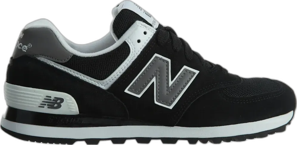  New Balance 574 Black Grey White (W)