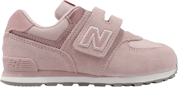  New Balance 574 Hook &amp; Loop Toddler Wide &#039;Pink Haze&#039;