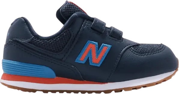  New Balance 574 Wide Toddler &#039;Navy Orange&#039;