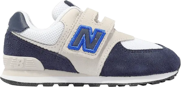  New Balance 574 Toddler Wide &#039;White Navy&#039;