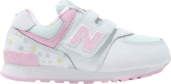  New Balance 574 Infant Wide &#039;Green Pink&#039;