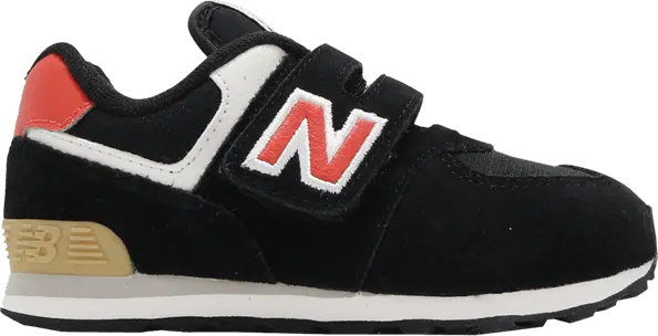  New Balance 574 Toddler Wide &#039;Black Ghost Pepper&#039;