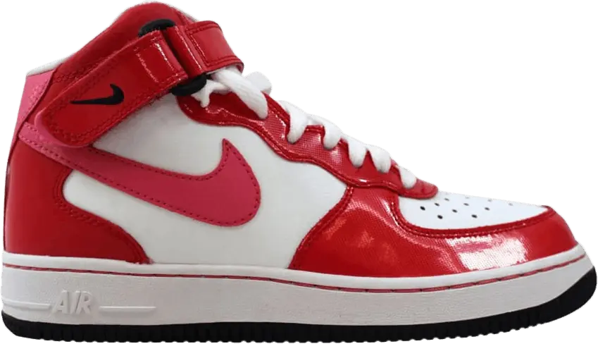  Nike Air Force 1 Mid GS &#039;Hyper Red&#039;