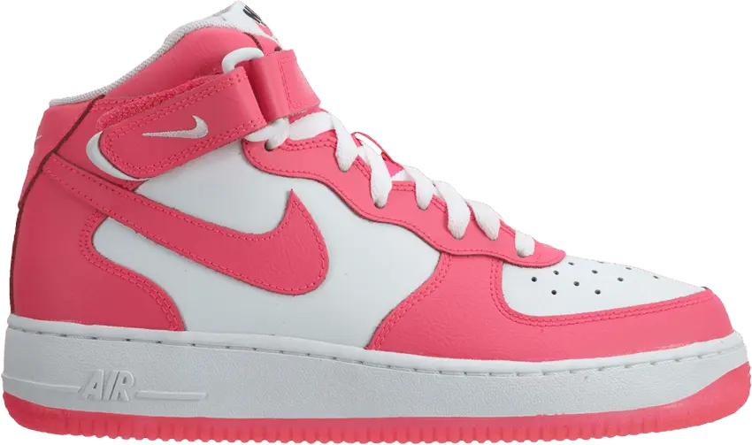  Nike Air Force 1 Mid GS &#039;White Hyper Pink&#039;