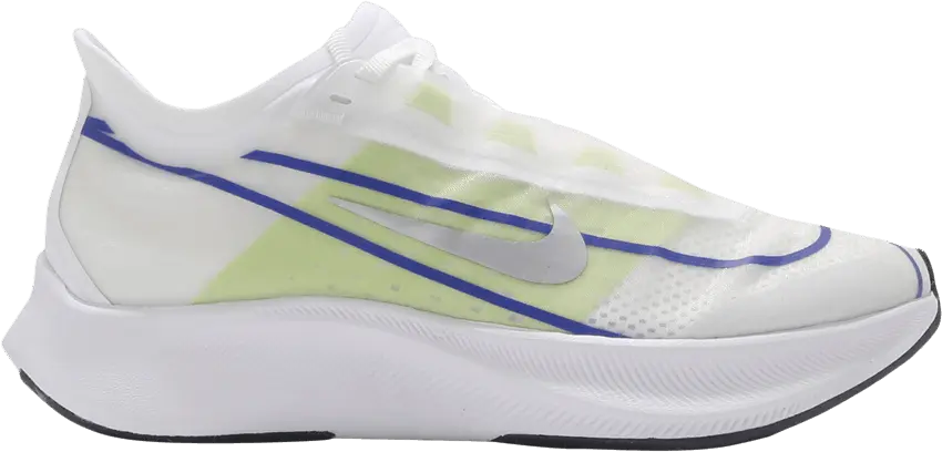  Nike Wmns Zoom Fly 3 &#039;White Silver Blue Lime&#039;