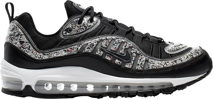  Nike Air Max 98 Recycled Black White (Women&#039;s)