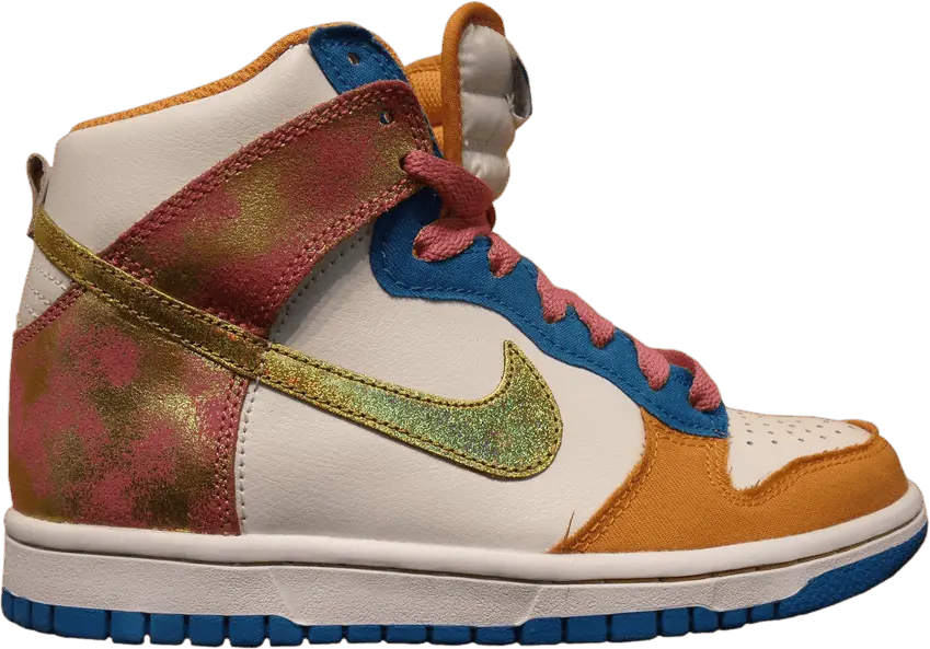  Nike Wmns Dunk High 6.0 &#039;Swan Metallic Gold&#039;