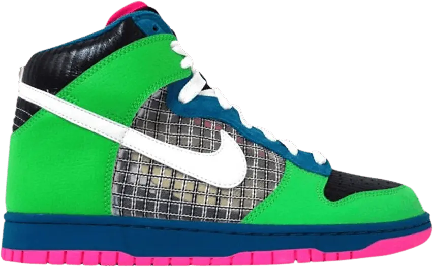  Nike Wmns Dunk High 6.0 &#039;Neon Green Pink&#039;