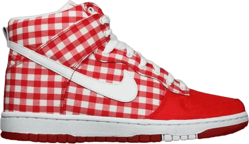  Nike Wmns Dunk High Skinny &#039;Red Plaid&#039;