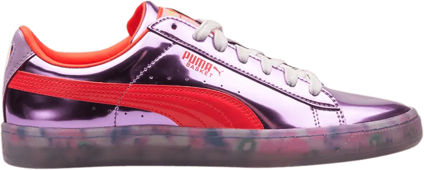  Puma Sophia Webster x Wmns Basket Candy Princess &#039;Metallic Pink Fiery Coral&#039;