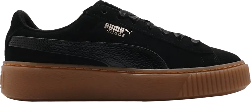  Puma Wmns Suede Platform &#039;Bubble - Black&#039;