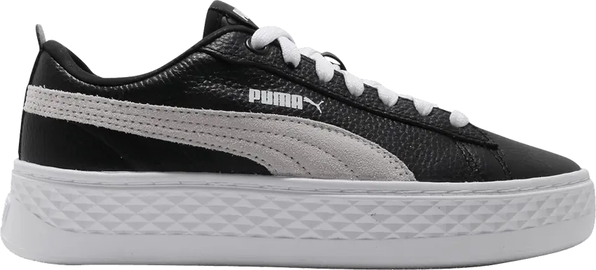 Puma Wmns Smash Platform Leather &#039;Black&#039;