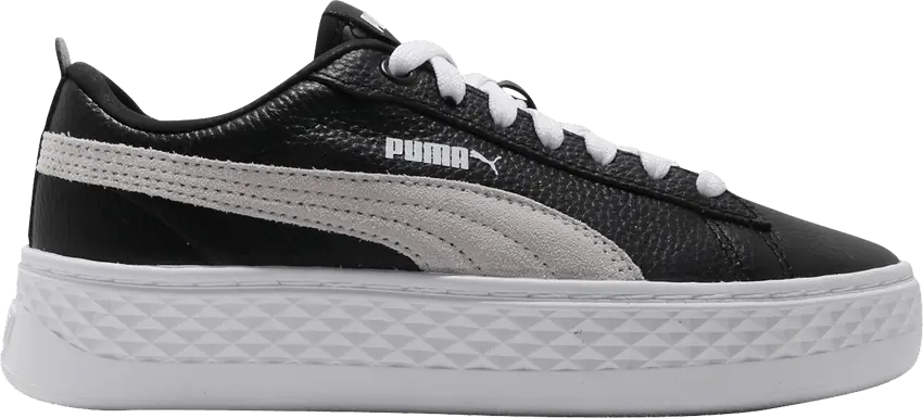  Puma Wmns Smash Platform Leather &#039;Black&#039;