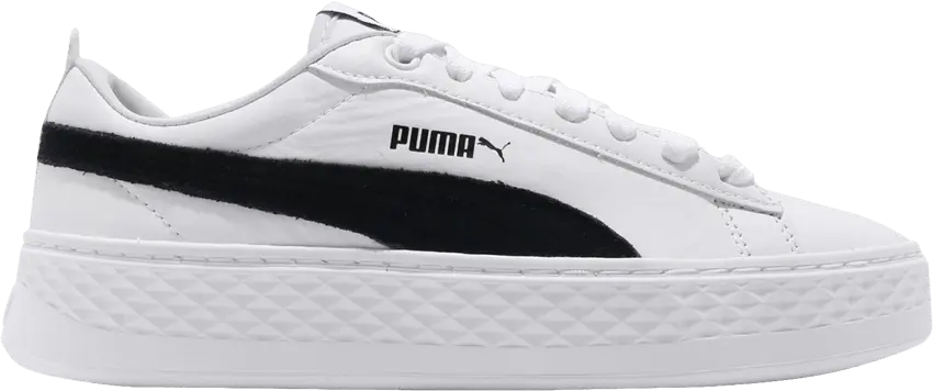 Puma Wmns Smash Platform L &#039;White Black&#039;