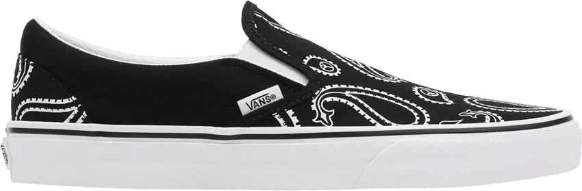  Vans Classic Slip-On &#039;Peace Paisley - Black&#039;