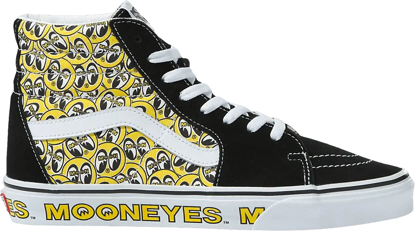  Vans Mooneyes x Sk8-Hi &#039;Black Yellow&#039;