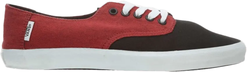 Vans Chambray Fashion Sneakers (Chambray) Red/Black