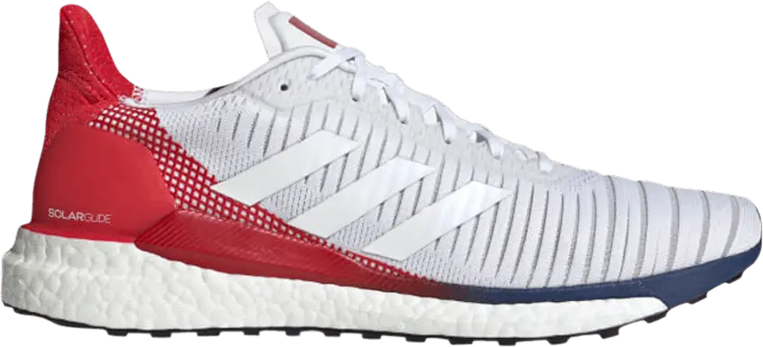  Adidas Solar Glide 19 &#039;White Scarlet&#039; Sample