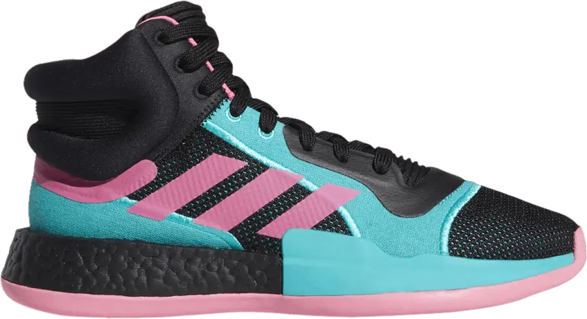  Adidas Marquee Boost &#039;Black Shock Pink Aqua&#039;