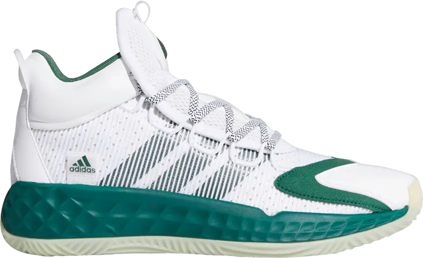  Adidas Pro Boost Mid &#039;White Team Dark Green&#039;