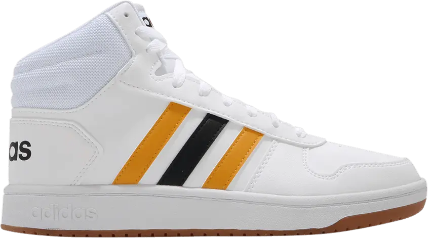  Adidas adidas Hoops 2.0 Mid White Active Gold