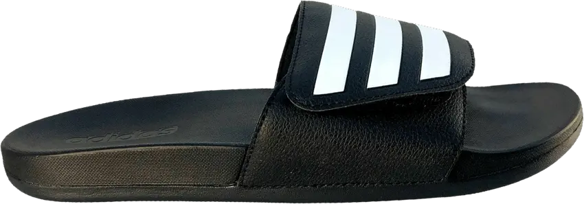  Adidas Adilette Comfort Adjustable Slide &#039;Black White&#039;