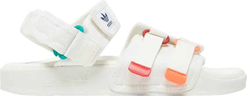  Adidas Adilette Sandal 4.0 &#039;White Scarlet True Orange&#039;