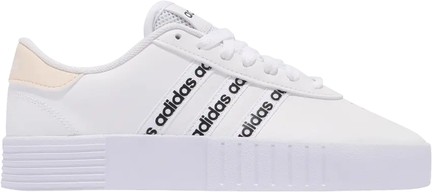 Adidas Court Bold &#039;Logo Print - White Beige&#039;