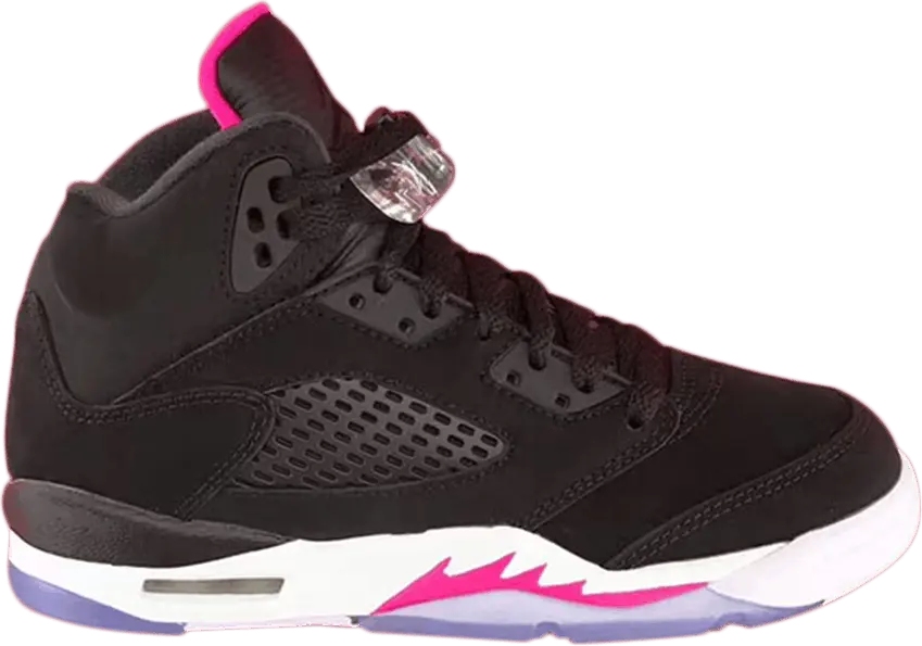  Jordan 5 Retro Black Deadly Pink (GS)