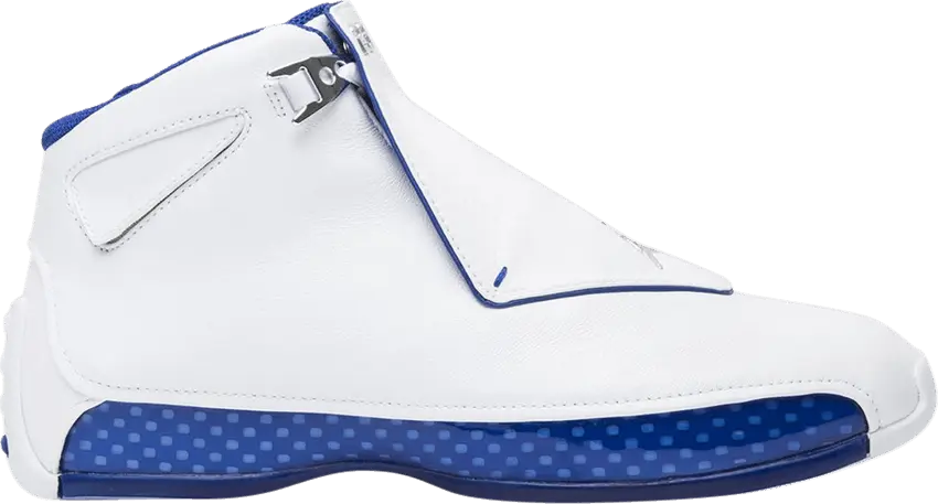  Air Jordan 18 Retro &#039;White Sport Royal&#039; Sample