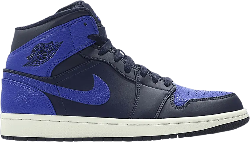  Air Jordan 1 Retro Mid &#039;Obsidian Royal&#039; Sample