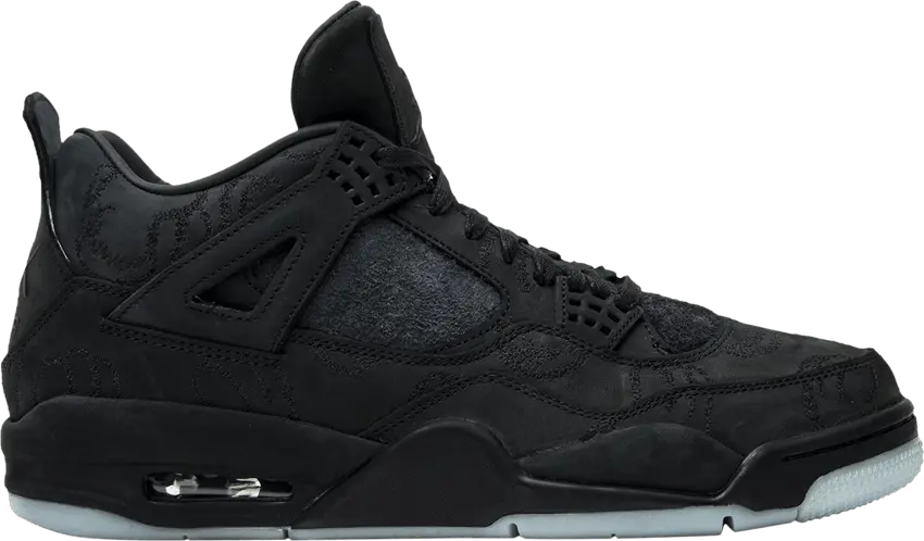  KAWS x Air Jordan 4 Retro &#039;Black&#039; Sample