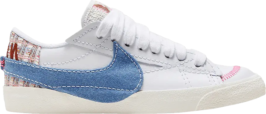  Nike Blazer Low 77 Jumbo Denim Swoosh Boucle (Women&#039;s)