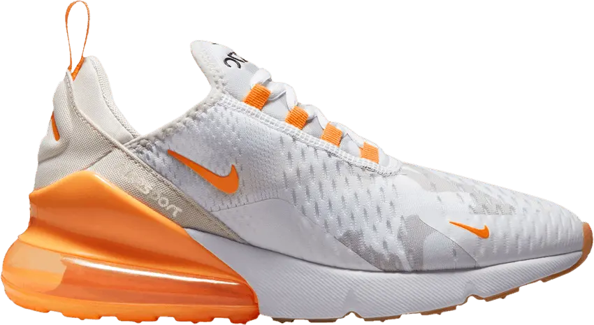  Nike Wmns Air Max 270 SE &#039;White Vivid Orange Camo&#039;