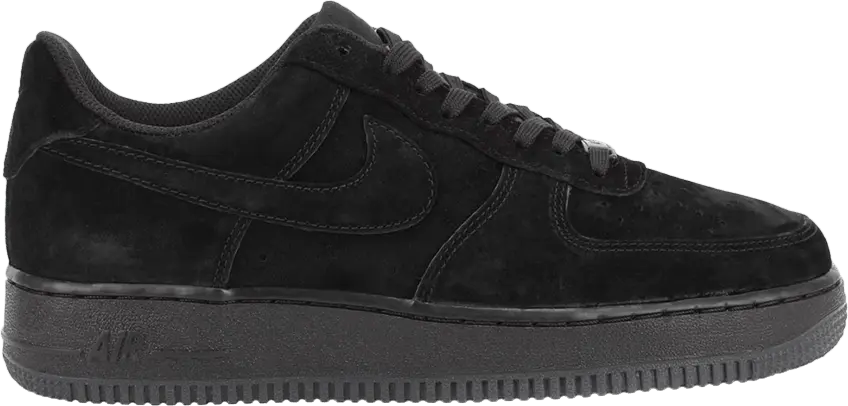  Nike Air Force 1 Low Suede &#039;Triple Black&#039;