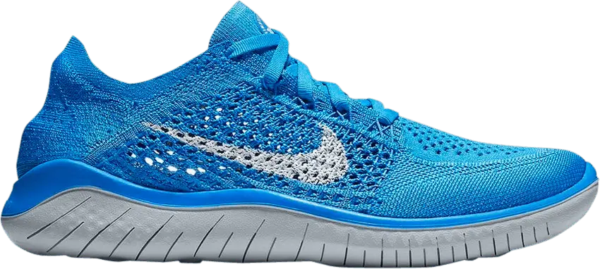  Nike Wmns Free RN Flyknit 2018 &#039;Blue Glow&#039;