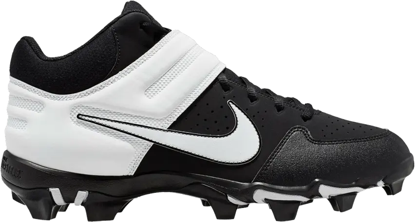  Nike Alpha Huarache Varsity Mid Keystone &#039;Black White&#039;