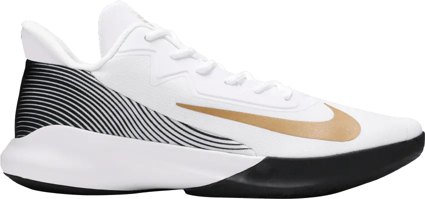  Nike Precision 4 White Metallic Gold
