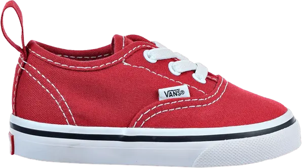  Vans Authentic Elastic Lace Toddler &#039;Racing Red&#039;