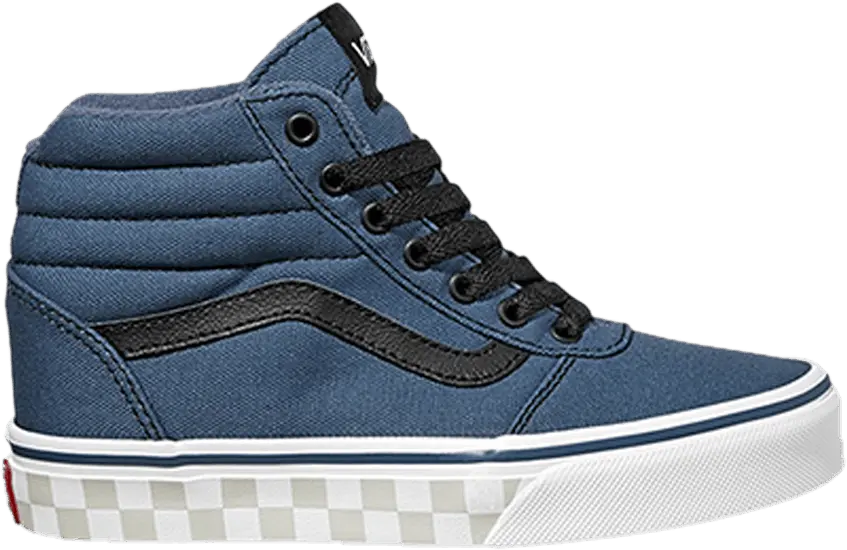  Vans Ward High Kids &#039;Check Foxing - Vintage Indigo&#039;