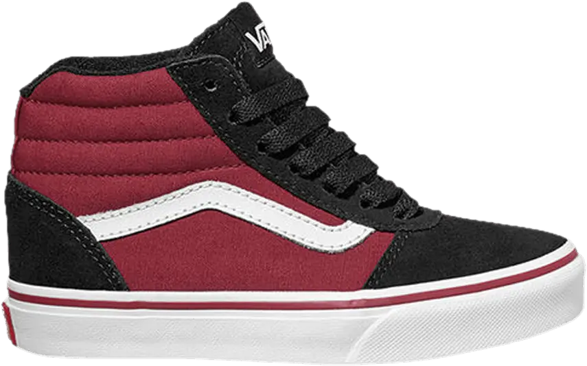  Vans Ward High Kids &#039;2 Tone - Black Tibetan Red&#039;