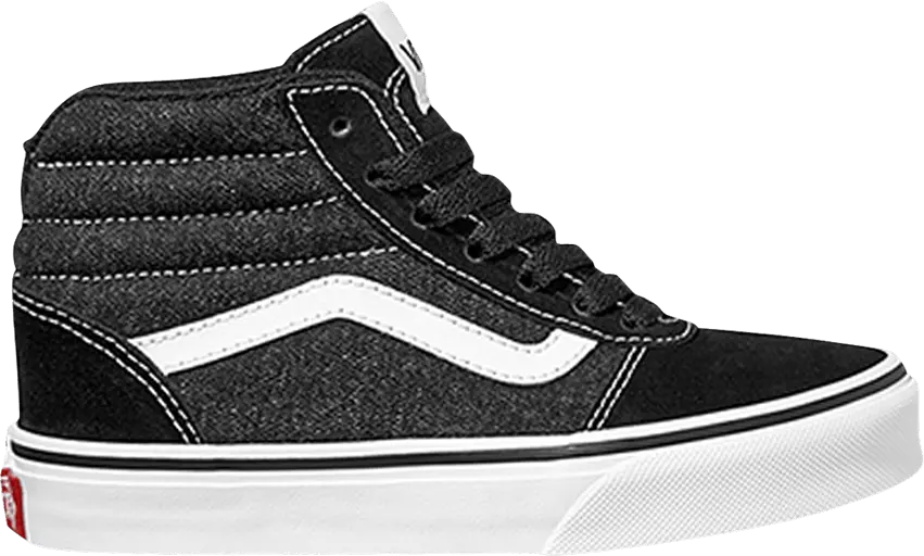  Vans Ward High Kids &#039;Chambray - Black White&#039;