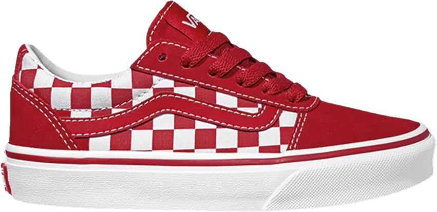  Vans Ward Kids &#039;Checkered - Chilli Pepper&#039;