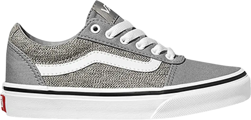  Vans Ward Kids &#039;Static Heather - Grey White&#039;