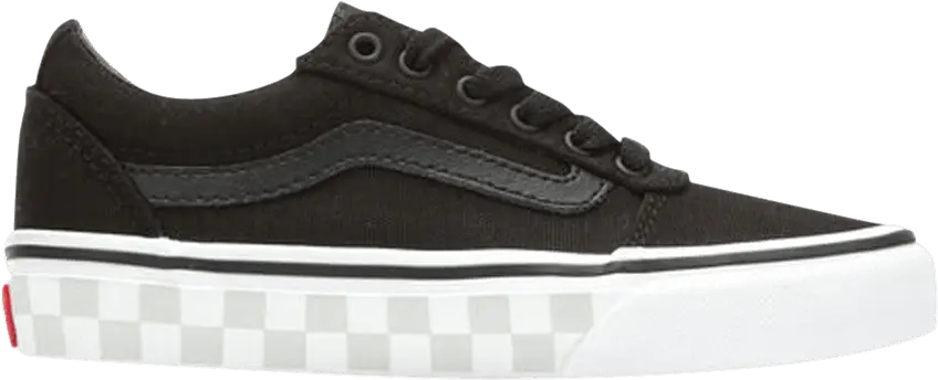  Vans Ward Kids &#039;Check Foxing - Black&#039;