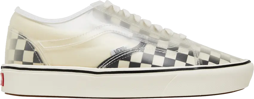  Vans ComfyCush Slip-Skool &#039;Checkerboard - White&#039;